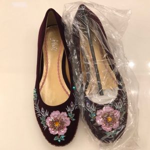 J Jill Velvet Flats